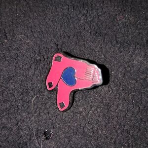 Pink and Blue Heart Pin